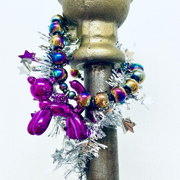 Purple Toyland Kitty Cat Balloon Stretch Bracelet - Picture 2 of 7